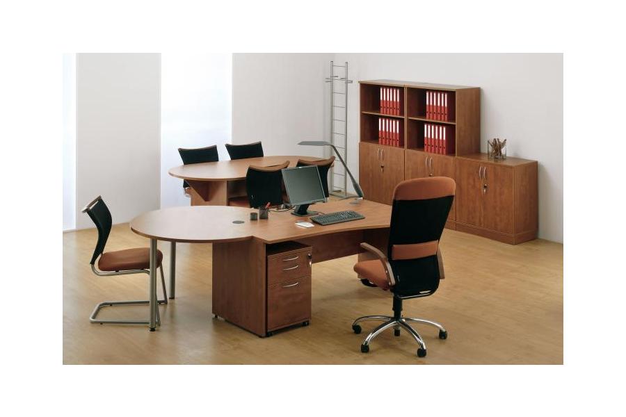 Opto - Panel Leg Wave Desk with 270 Degree Meeting Point